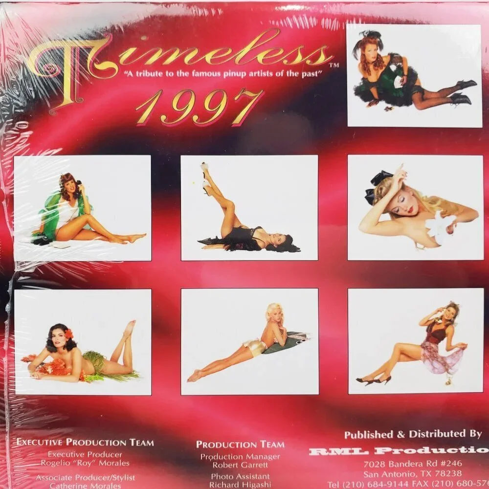 Pin-Up Girls Vintage Calendar 1997 Timeless 16 Month 90s Model Photos Sealed